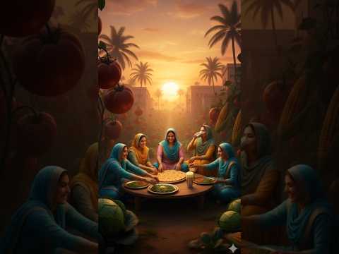 پنجابی عورتاں لسی بنا رہیاں نیں Punjabi Women Making Lassi Desi Village Life