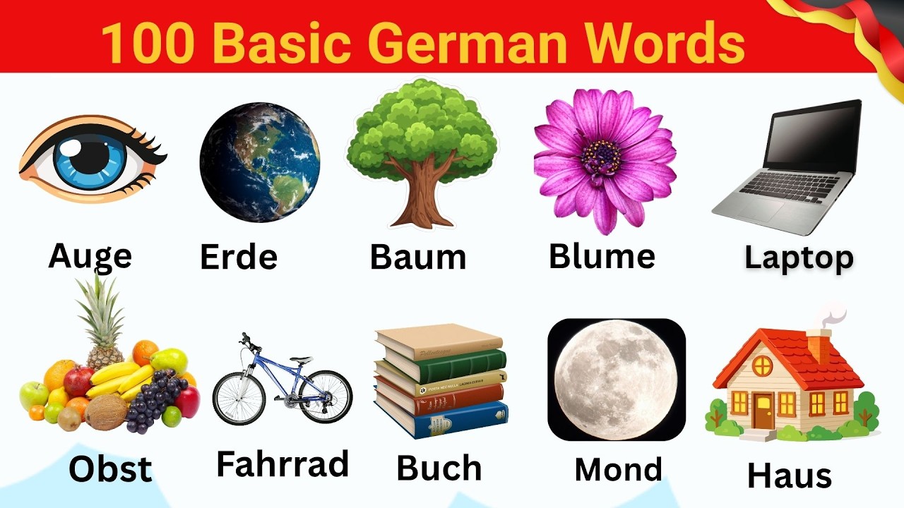 100 Most Common German Words Every Beginner Must Know Learn 100 Daily ...