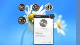 Wonderful Set of Analog Clock Gadgets for Windows 7 Desktop screenshot 3