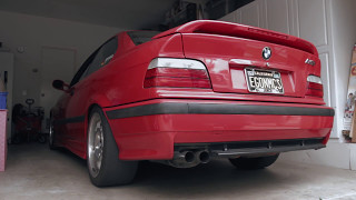 BMW E36 M3 cold start up and exhaust sound