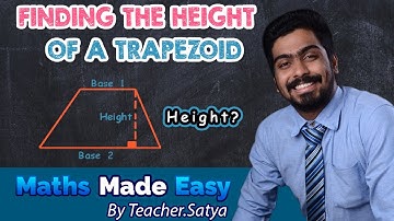 How to Find Height of a Trapezoid when given Area and Bases (Easiest Way)