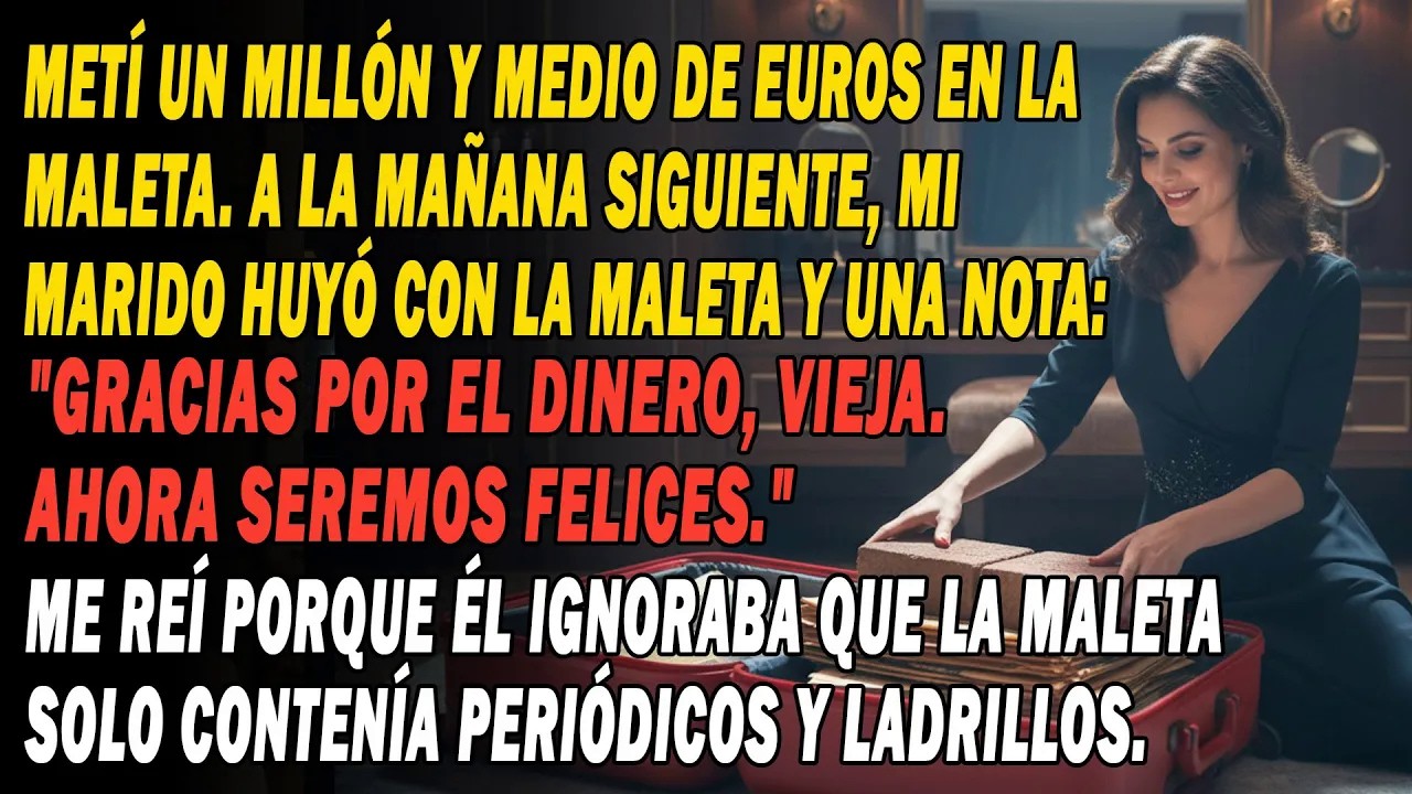 Mi Marido Robó La Maleta Pensando Que Contenía Mi Millón Y Medio De Euros💼💰—lo Que No Sabía...🤫🧱