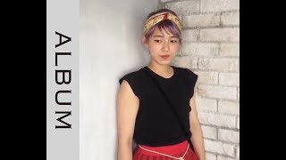 ☆ターバンアレンジ☆　ベリーショートアレンジ　ハイラベンダーアッシュでかわいい！　【ヘアアレンジ】〖ALBUM〗