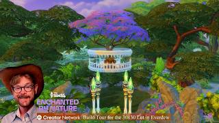 The Sims 4 - Celestial Park Build Tour for the 30x30 Lot in Everdew -Enchanted by Nature NO CC