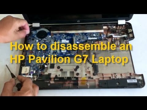 How To Replace HP Pavilion G7 Notebook Motherboard, Dc Power Jack, Etc.