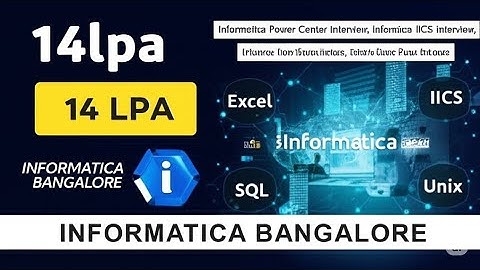 Crack the Informatica Bangalore Technical Interview SQL,IICS, UNIX, Excel | Target 14 LPA+ ETL Role