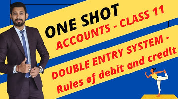 Double entry system - Rules of Debit and Credit | Class 11 | Accounts