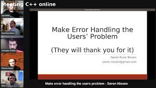Celebrity Make error handling the users problem - Søren Nissen - Meeting C++ online lightning talks Profile