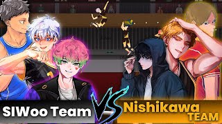 The Spike Volleyball !! 3x3 !! SIWoo Team Vs Nishikawa Team !! Full Gameplay !! The Spike 3.1.2