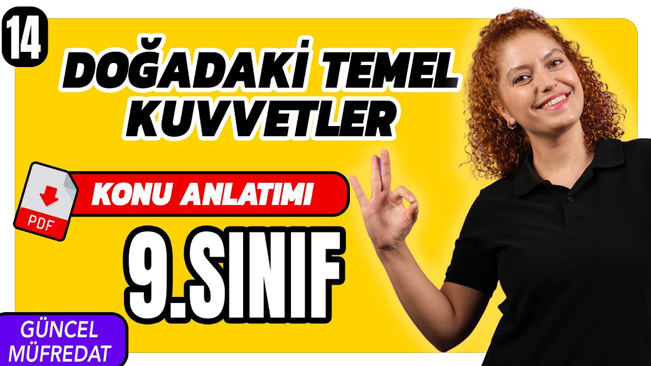 DOĞADAKİ TEMEL KUVVETLER KONU ANLATIMI📌 9.SINIF FİZİK 2.ÜNİTE 📌14. Ders ✅ YENİ MÜFREDAT 2025