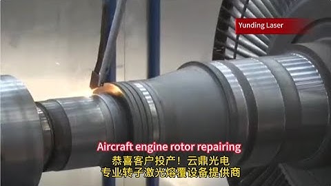 Laser Cladding for Aircraft Engine  Repairing #lasercladding  #repairing  #aircraftengine
