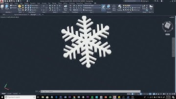 CAD Snowflake Part 2 Autocad Tutorial