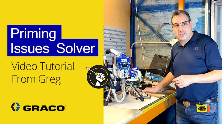 Graco Sprayer is not Priming? Must see this Tutorial!  Greg from Graco made so easy and simple Video