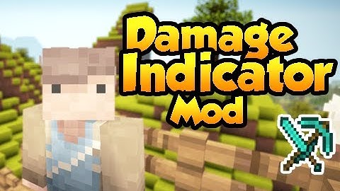 Minecraft Mod Showcase | DAMAGE INDICATOR MOD | Damage Pops Up !