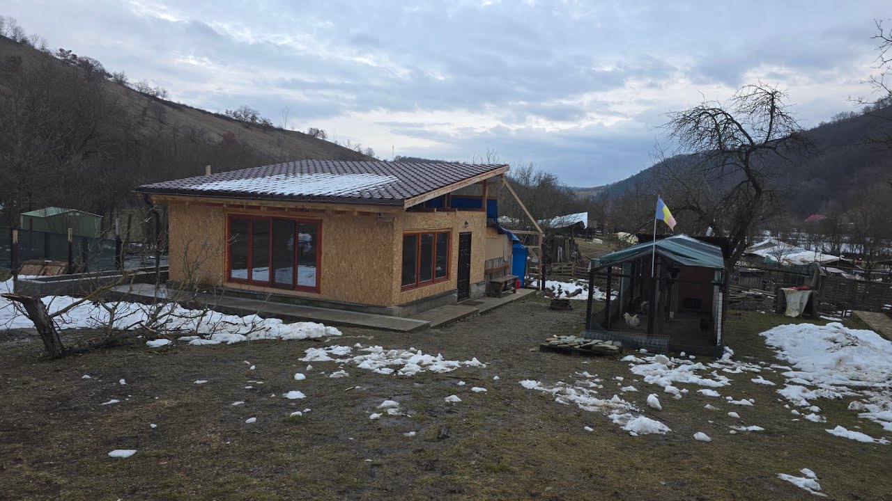 Am adus afini si materiale la casuta de la tara.