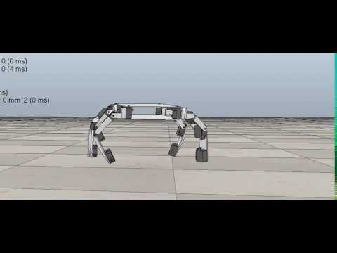 Neuroevolution of a Simulated Quadruped Robot