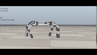 Neuroevolution of a Simulated Quadruped Robot