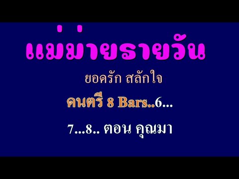 ♬แม่ม่ายรายวัน ยอดรัก สลักใจ #karaoke #คาราโอเกะ