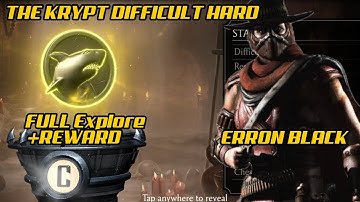 Mk mobile | The Krypt difficult Hard, With Erron Black | Full explore +reward...