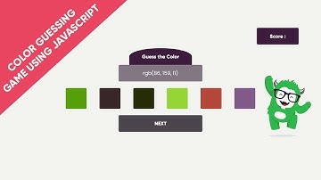 Create Color Guessing Game Using HTML, CSS & JAVASCRIPT | CNB | With Source Code