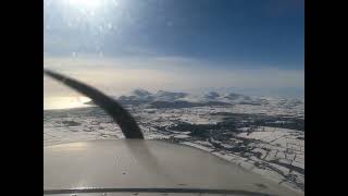 Snowy Flight from Newtownards to Newcastle