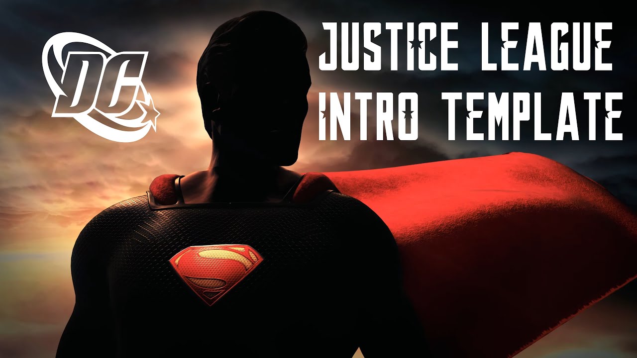 Justice League Intro Template DC Comics | Superhero 3D Models inside ...