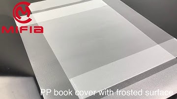 MIFIA PP Book cover with frosted surface