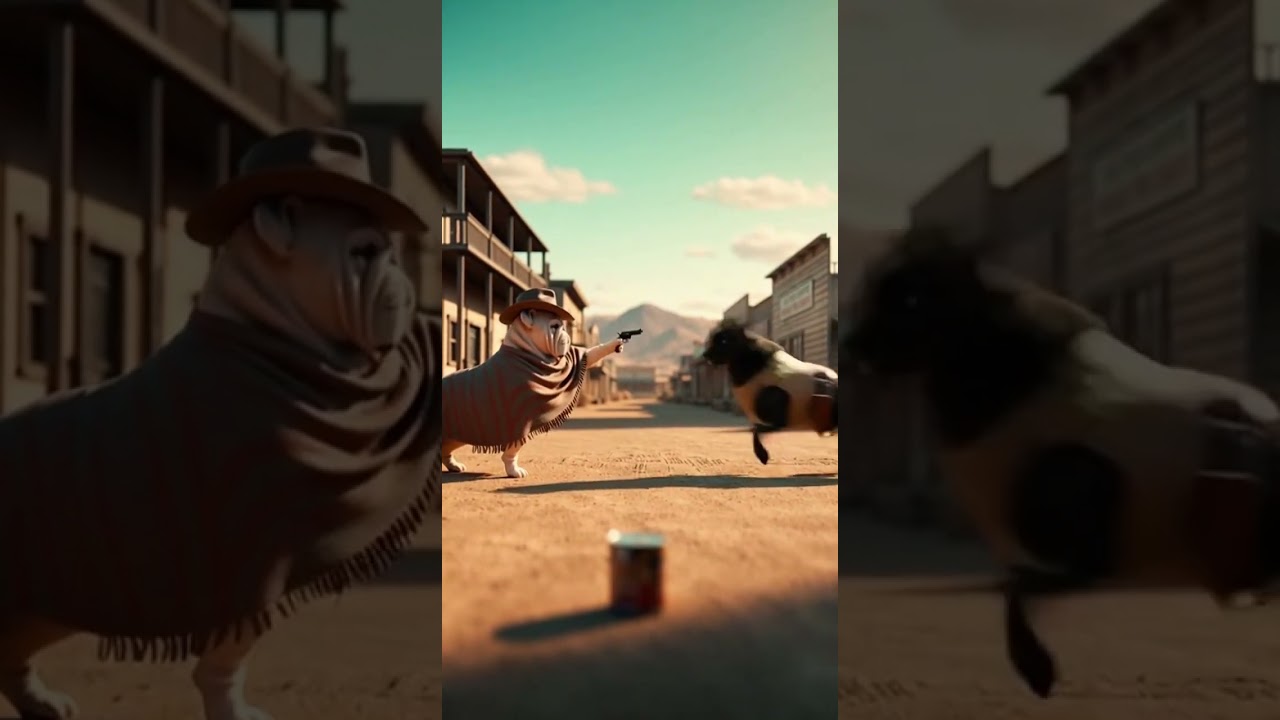 Winston’s Wild West Standoff 🤠🐶