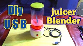 How to make mini usb blender with usb and dc motor | How to make usb blender