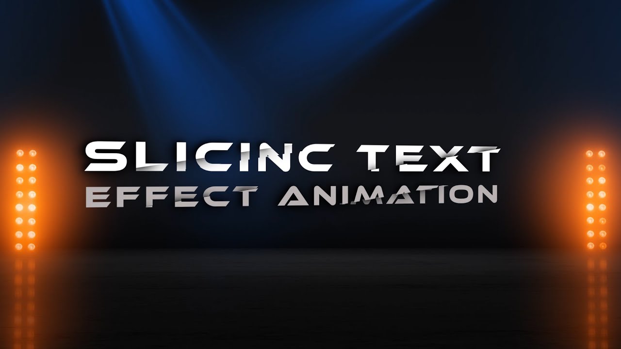 Slicing Text Effect Adobe After Effects YouTube Slicing Text Effect Adobe After Effects YouTube
