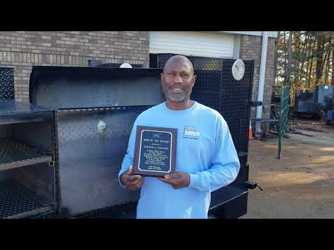 Man of the Decade Pitmaster Tendai Haggins of Portal Georgia bbq smoker grill trailer sale rentals