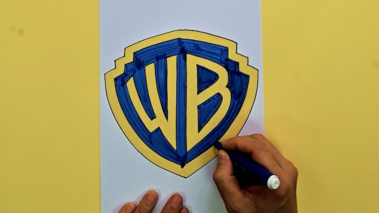 How to draw Warner Brothers Logo
