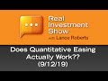 Does quantitative easing actually work