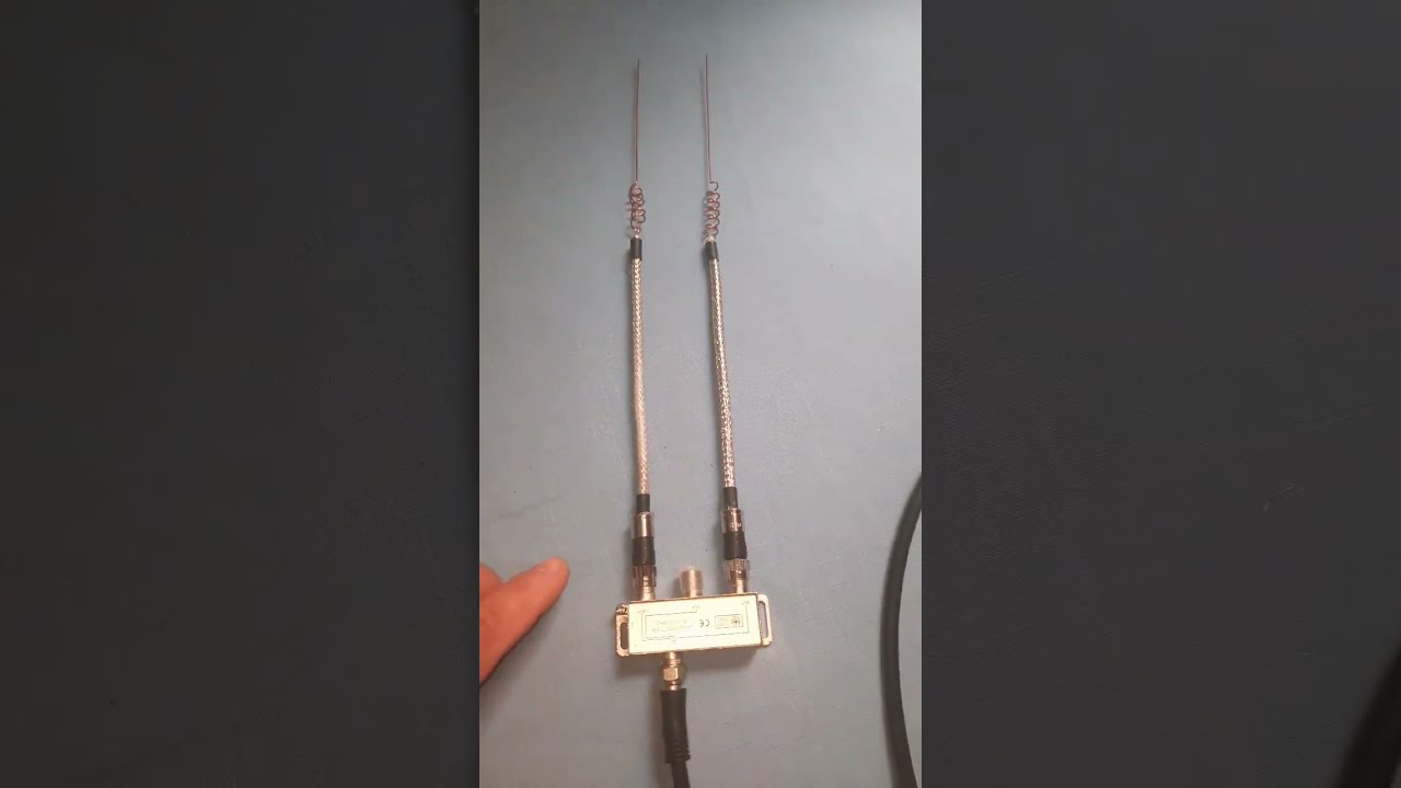 antena de tv de bricolaje con cable coaxial ,,, diy tv antenna using