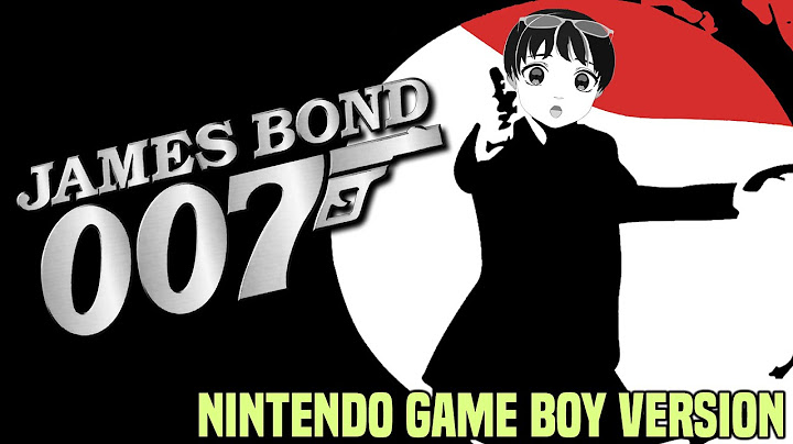 Oh, the Things I Do for England [James Bond 007, Nintendo Game Boy]