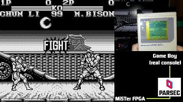 Street Fighter II (Game Boy) Online Link Cable Matches - Real GB vs. MiSTer FPGA