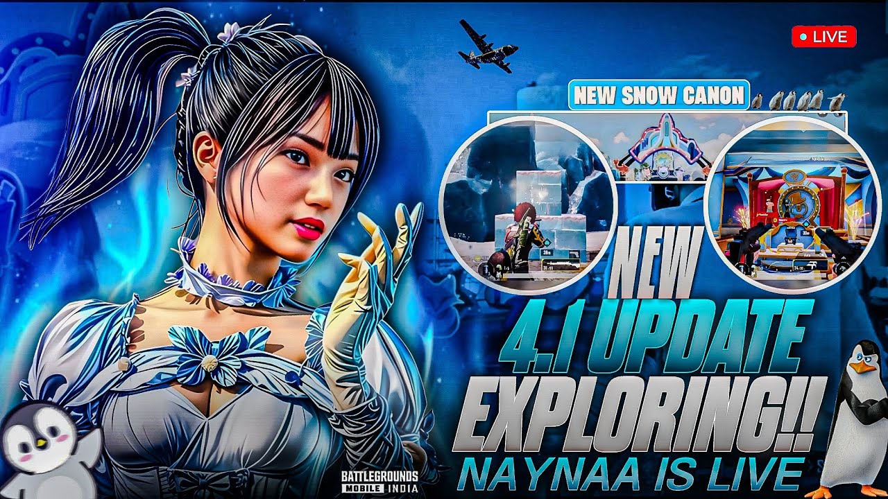 NEW BGMI 4.1 UPDATE ❄️ Exploring Frost World | NAYNAA LIVE
