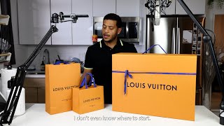 3 piece Louis Vuitton unboxing. 1 Year Sober! Christopher MM Backpack