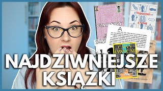 10 NAJDZIWNIEJSZYCH I NAJBARDZIEJ NIETYPOWYCH KSIĄŻEK 😳 | książki bez "E", Żuchwa Kaina i inne