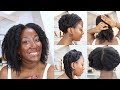 3 Simple Protective Hairstyles For Hair Growth || thin/fine natural hair || Adede