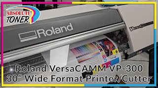 Roland VersaCAMM VP-300 30-Inch Eco-Solvent Wide Format Inkjet Printer and Cutting Plotter