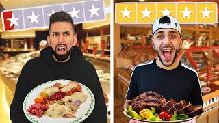 WORST REVIEWED BUFFET VS BEST REVIEWED BUFFET! (FT. BRAWADIS)