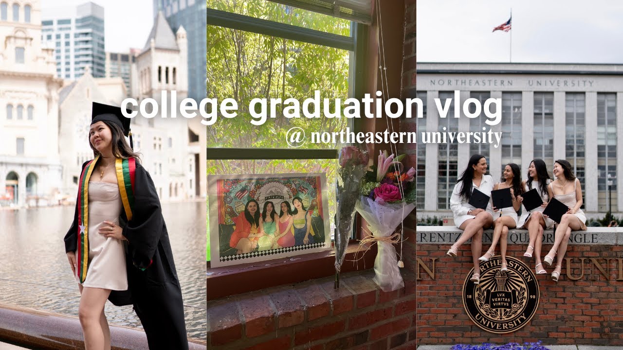 i graduated from northeastern university!!! 🎓 college graduation vlog ...