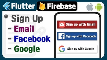 Flutter with Firebase (2) - Authentication ( sign up with mail, facebook, google ) example, tutorial