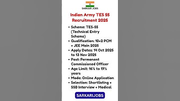Indian Army TES 55 Recruitment 2025 Apply Online for Technical Officer Posts