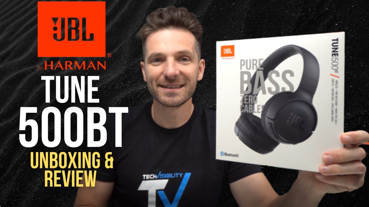 arv jordnødder snyde JBL by Harman Tune 500BT Wireless Headphones Unboxing and Review - YouTube