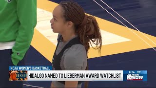 Hannah Hidalgo named to Lieberman Award Watch List