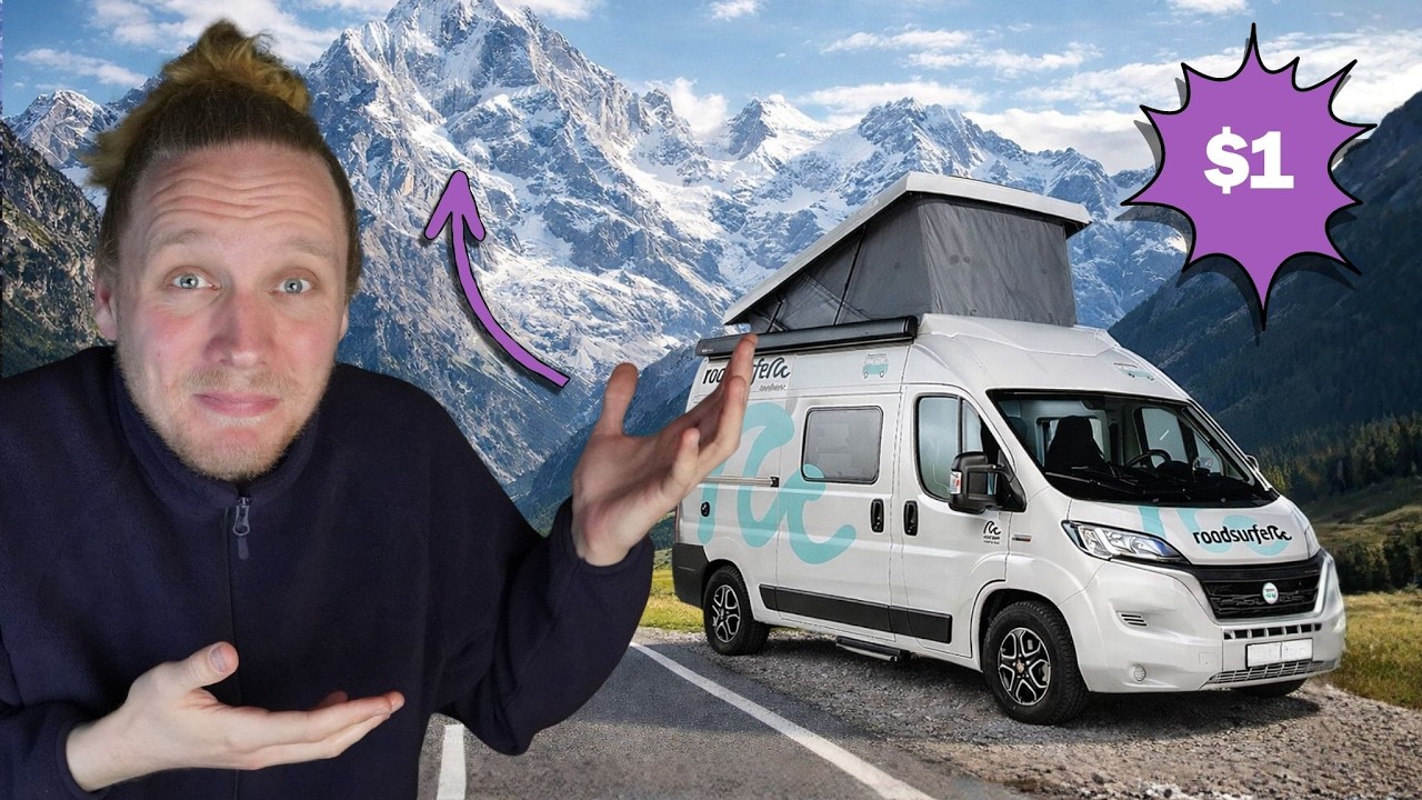 Crucé los Alpes en un camper de $1… EN INVIERNO