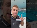 Javale toute leau dune piscine olympique  funny viral job shortswimming