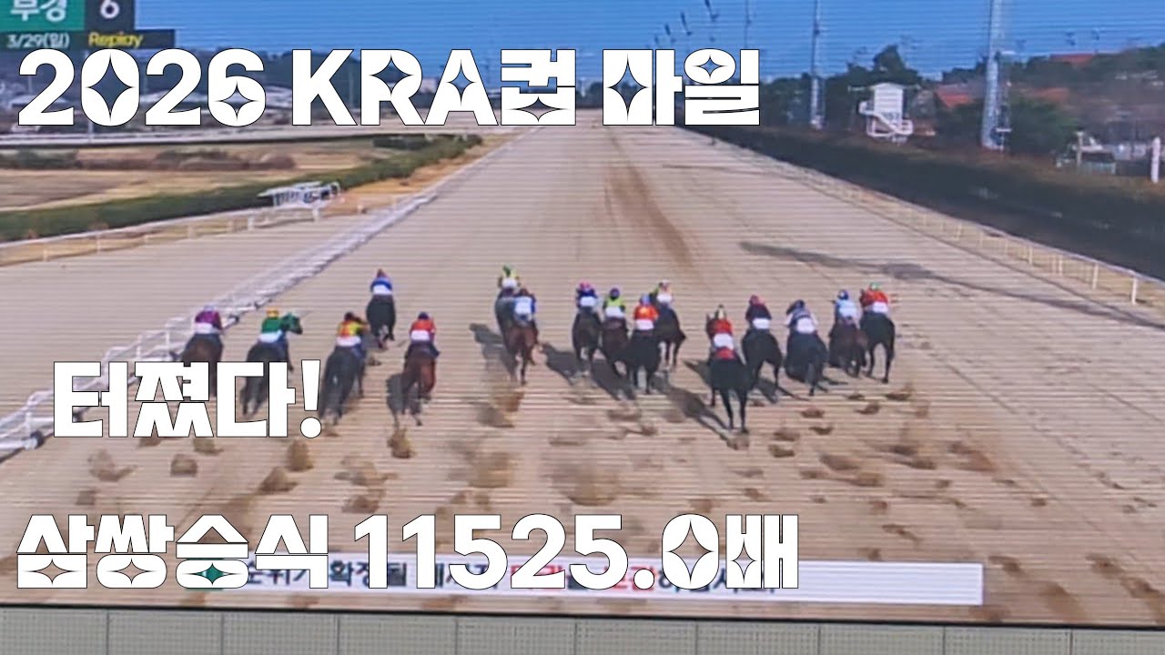 삼관마 첫관문 통과(퍼니와일드/서승운) 부산경마 KRA컵 마일우승